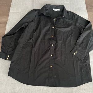 [1X]Joan Rivers Button Up Shirt Pockets NWOT